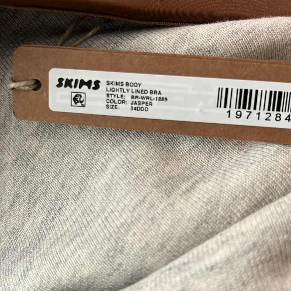 🤎SKIMS BODY T SHIRT LIGHTLY LINED BRA IN JASPER 34DDD - Picture 3 of 6